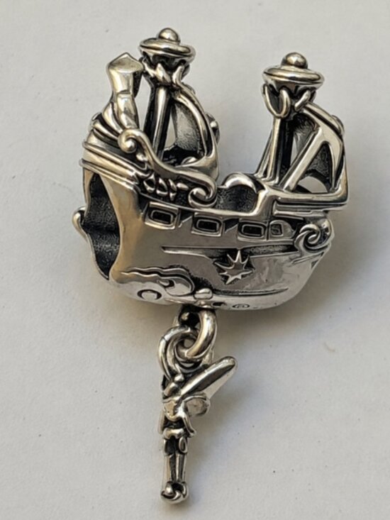 Pandora Jewelry - New Pandora S925 ALE Disney Tinkerbell Captain Hook Pirate Ship 792521C00 Charm